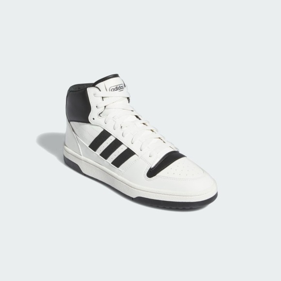 ADIDAS WOMEN’S MID SNEAKER - WHITE/BLACK SIZES 7.5 & 8 (NEW WITH TAGS) - Picture 1 of 7
